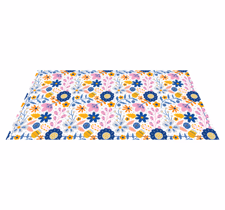Floral forårstid natur vinyl tæpper - TenStickers