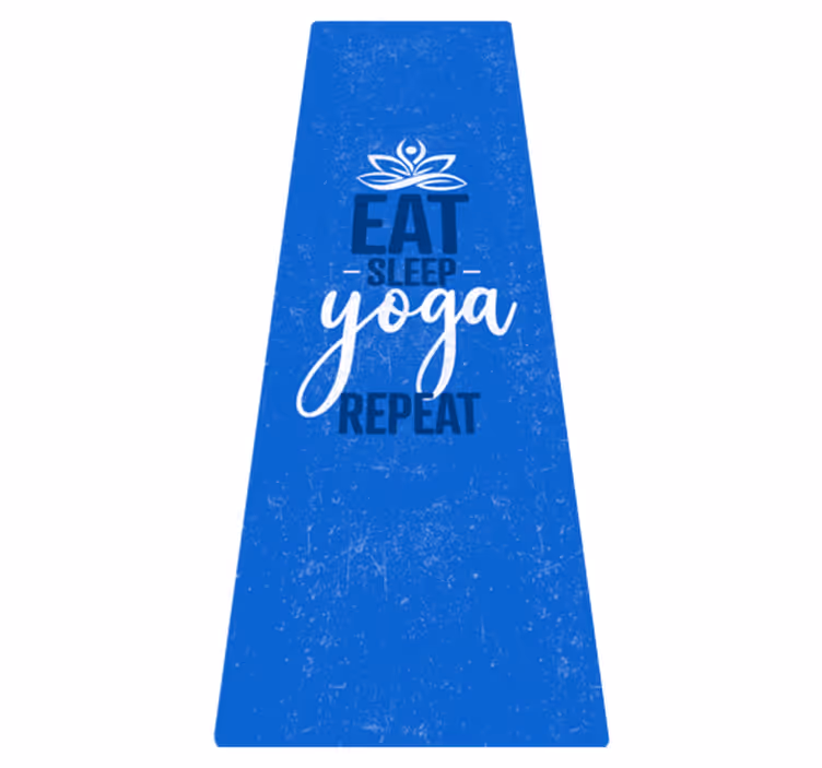 "spis søvn yoga gentagelse" mandala vinyl gulvtæpper - TenStickers