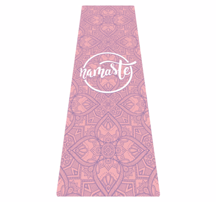 Namaste yoga vinylmåtter med sætninger - TenStickers