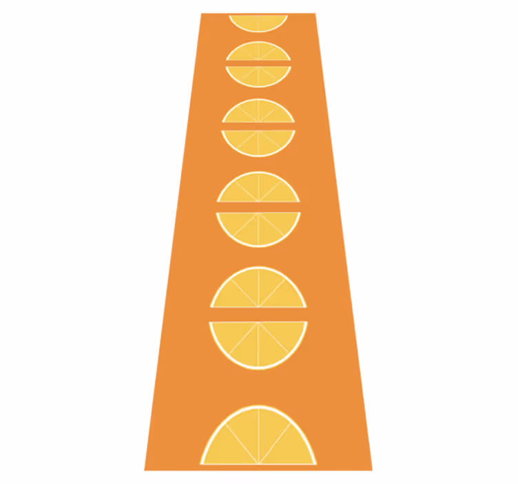 Citrus skiver køkkentæppe - TenStickers