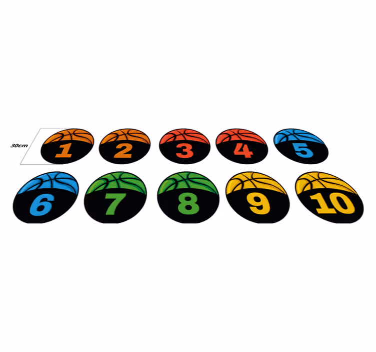 Basketball Vinyltæpper til teenagere - TenStickers