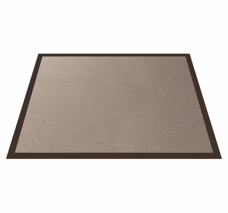 Mørkere farvekontur vinyl tæppe beige - TenStickers
