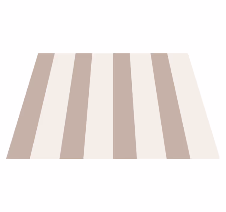 Striber vinyl tæppe beige - TenStickers