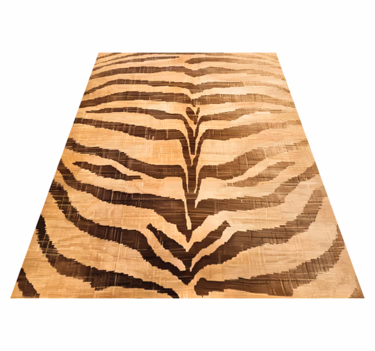 Tigerstriber vinyl tæppe beige - TenStickers