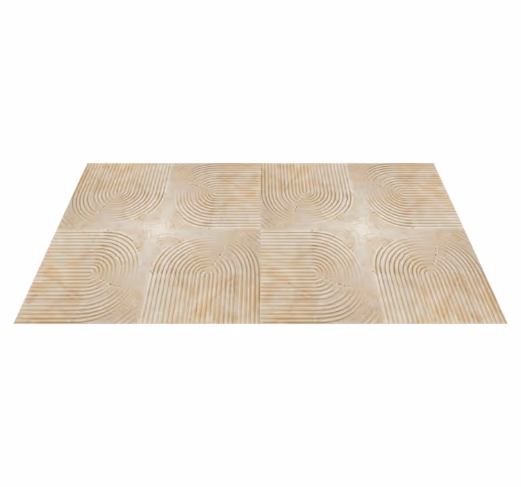 Moderne buer vinyl tæppe beige - TenStickers