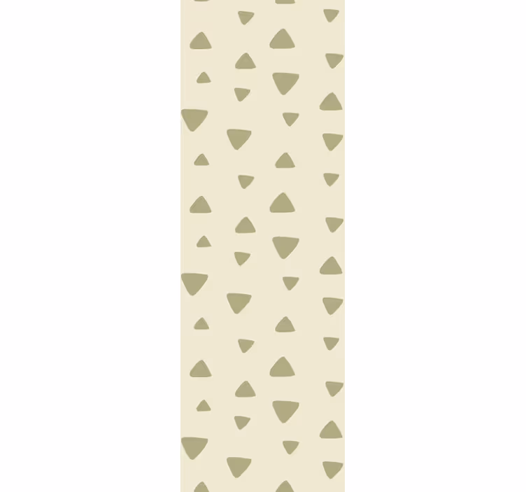 Enkelt beige mønster tapet med trekanter - TenStickers