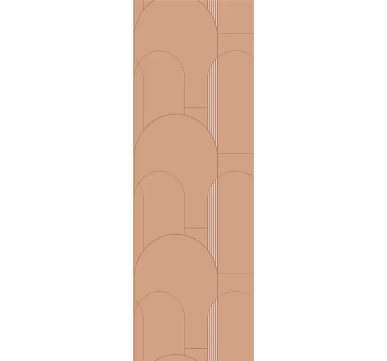 Beige buemønstre moderne tapet - TenStickers