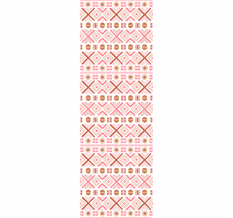 Dekorative geometriske mønstre blomstret tapet - TenStickers