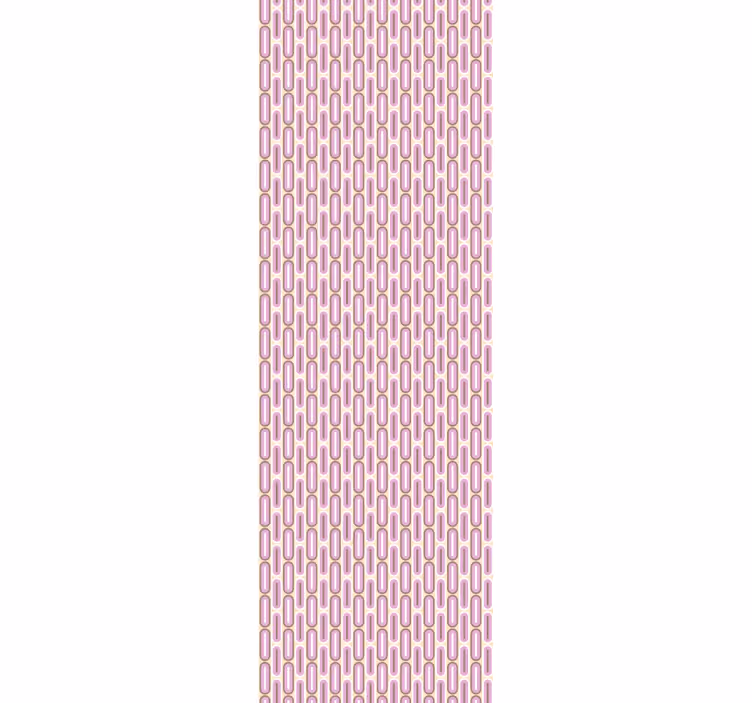 Buet lyserødt mønster tapet entre - TenStickers