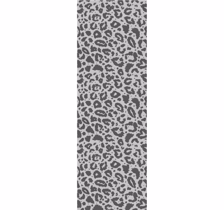 Grå print stil leopard tapet - TenStickers