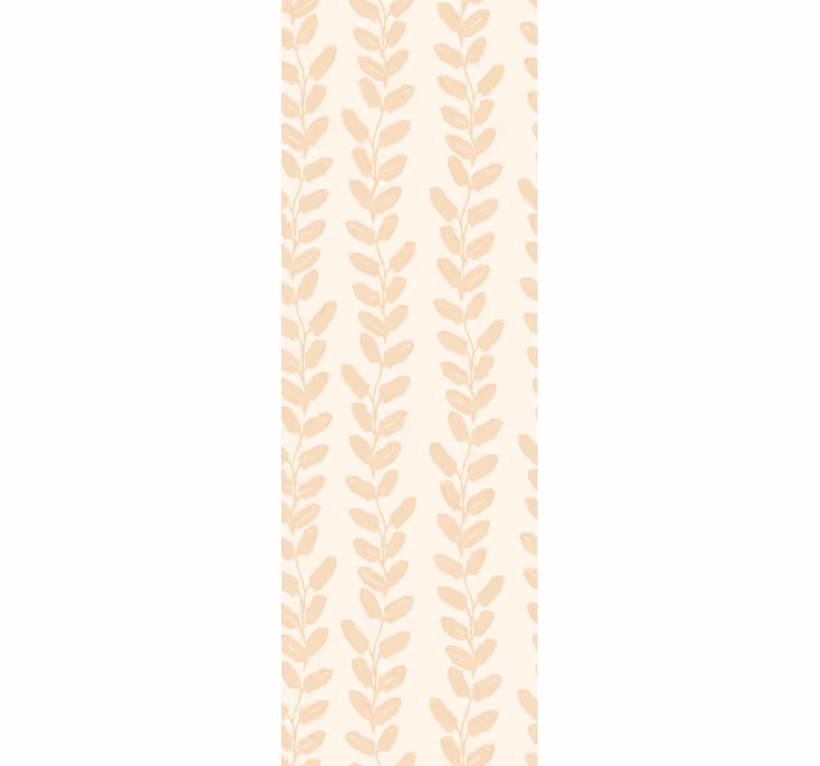 Beige lodrette kviste tapet blade - TenStickers