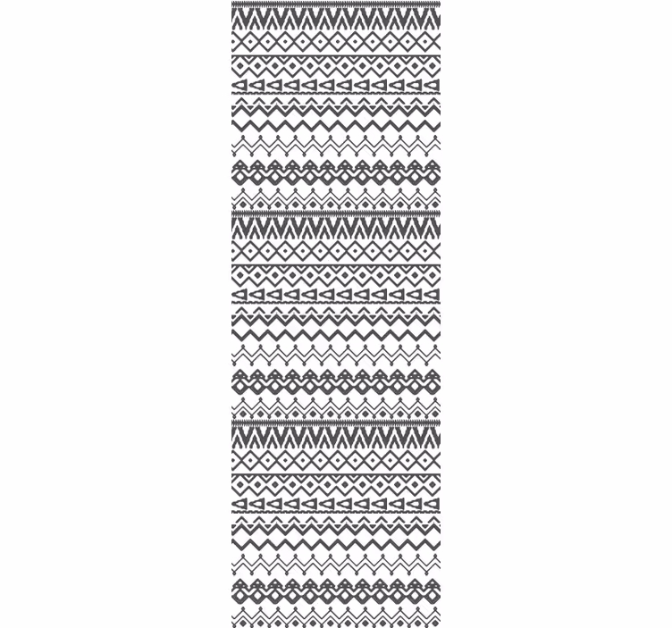 Grå og hvid geometrisk motiv nordisk tapet - TenStickers