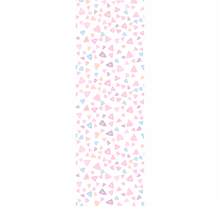 Pastel trekant mønster tapet med trekanter - TenStickers