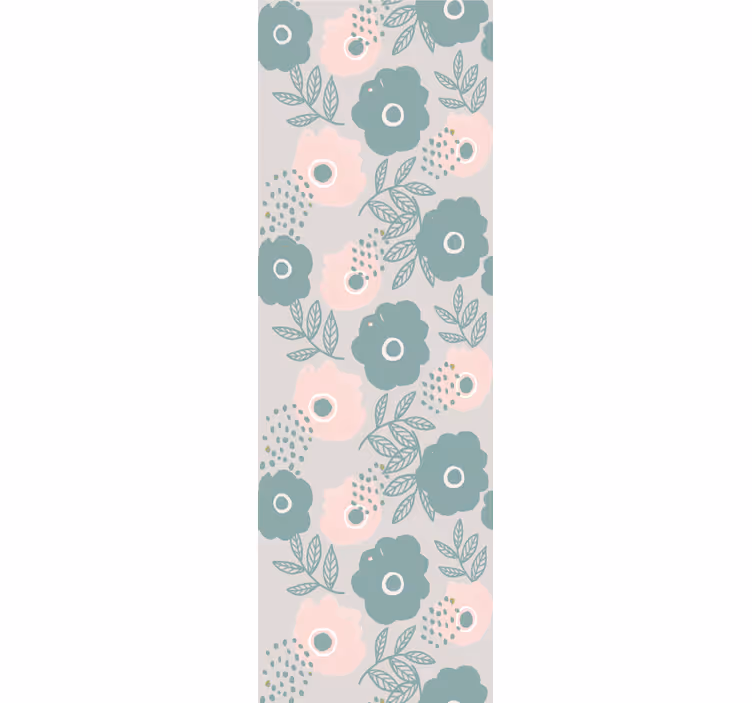 Bløde mønstre blomstret tapet - TenStickers