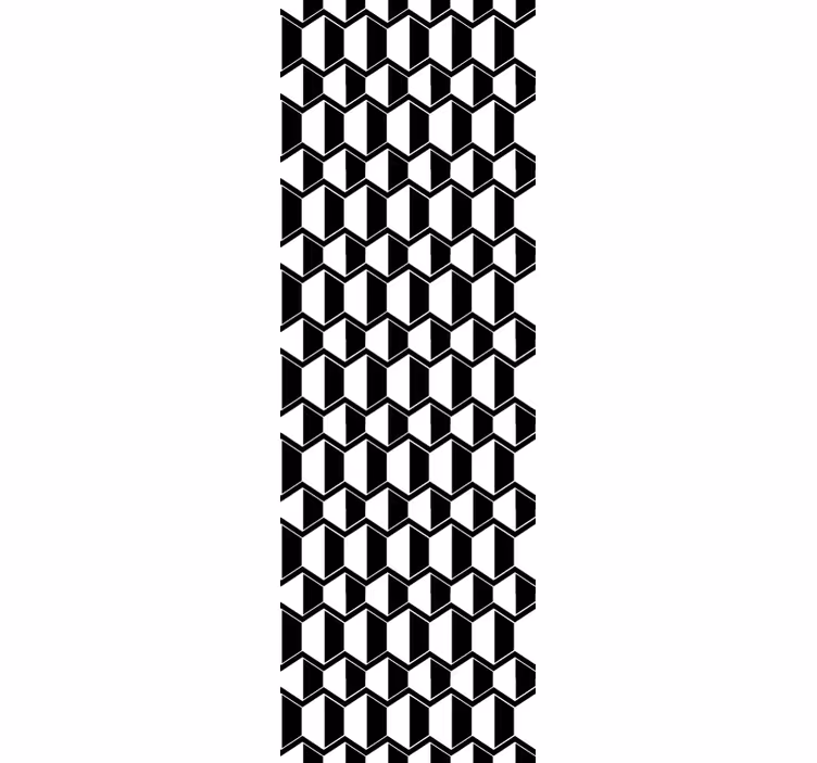 3d kubisk mønster geometrisk tapet - TenStickers
