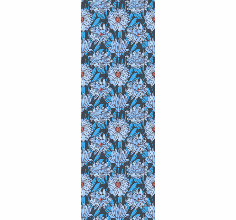 Frodigt blomsterdesign blomster tapet - TenStickers