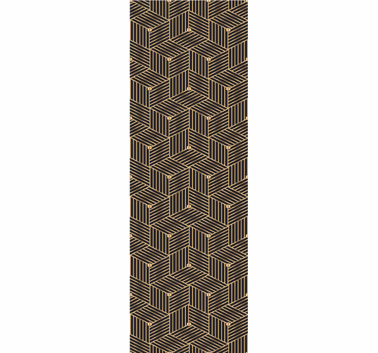 Lagdelt mønsterdesign geometrisk tapet - TenStickers
