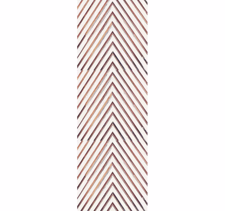 Chevron linjemønster geometrisk tapet - TenStickers