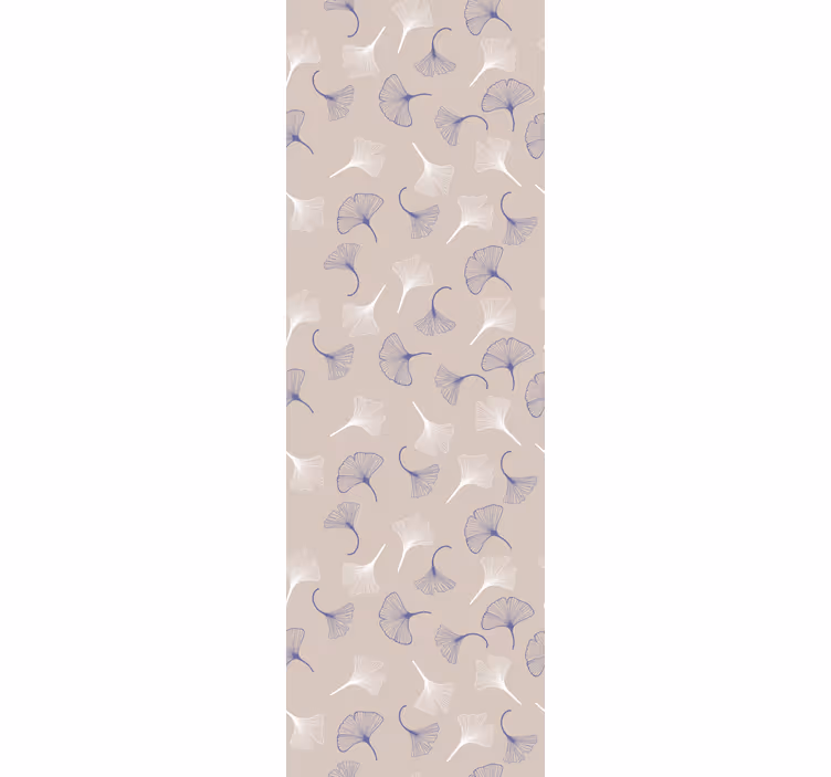 Delikat pastel ginko tapet blade - TenStickers