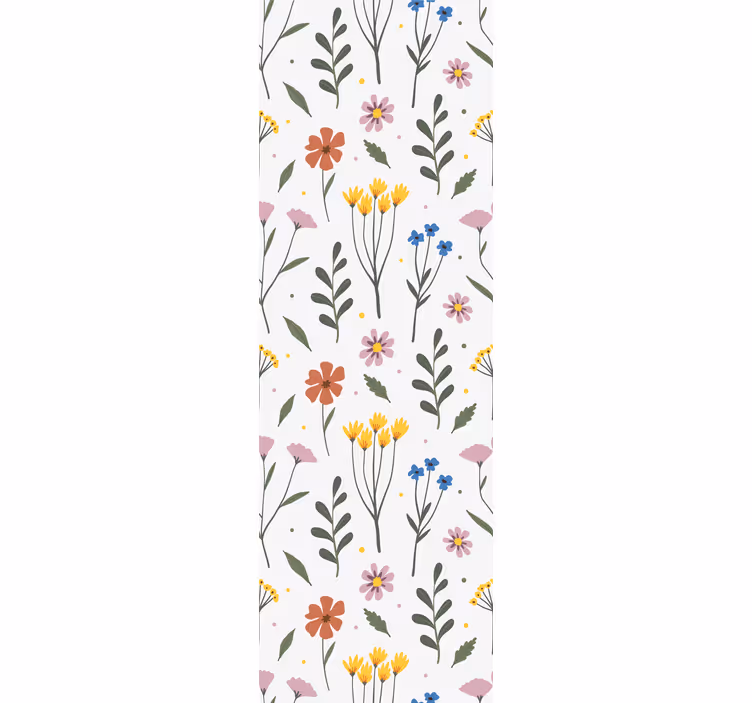 Levende blomsterdesign blomster tapet - TenStickers