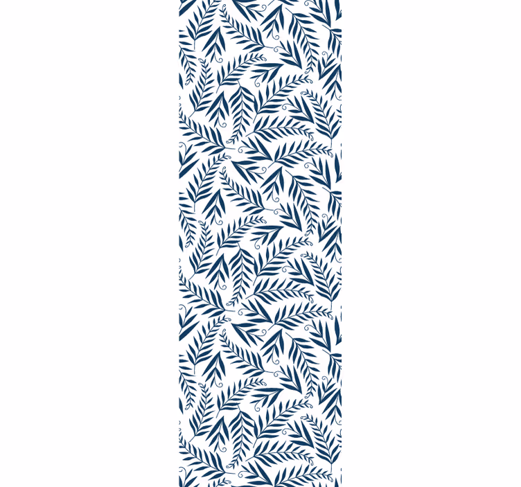 Gråt botanisk motiv tapet blade - TenStickers