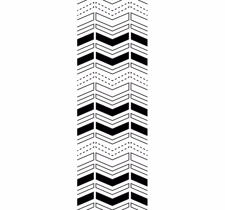 Chevron linjer mønster geometrisk tapet - TenStickers