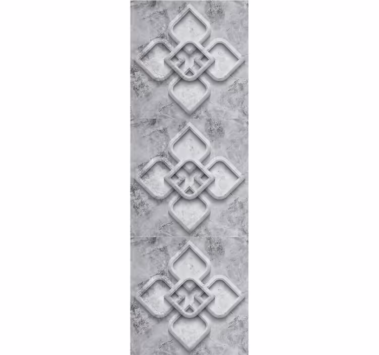 Elegant geometrisk motiv sten tapet - TenStickers