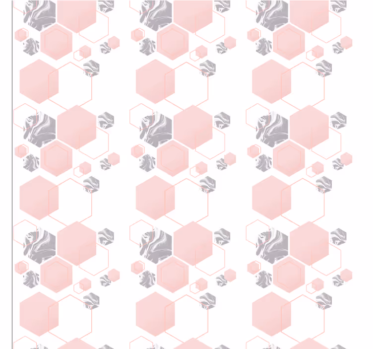 Honeycomb mønster design geometrisk tapet - TenStickers