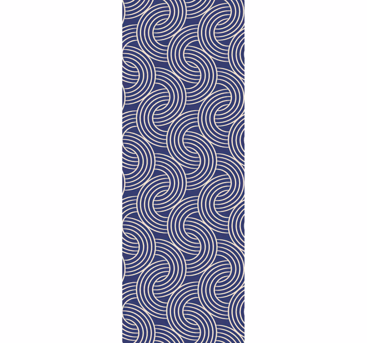 Elegante spiralbølger geometrisk tapet - TenStickers