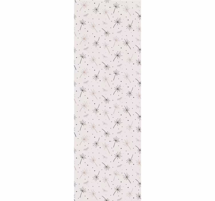 Grå mælkebøtte inspiration blomster tapet - TenStickers