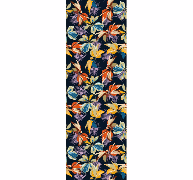 Levende jungle baldakin blomster tapet - TenStickers
