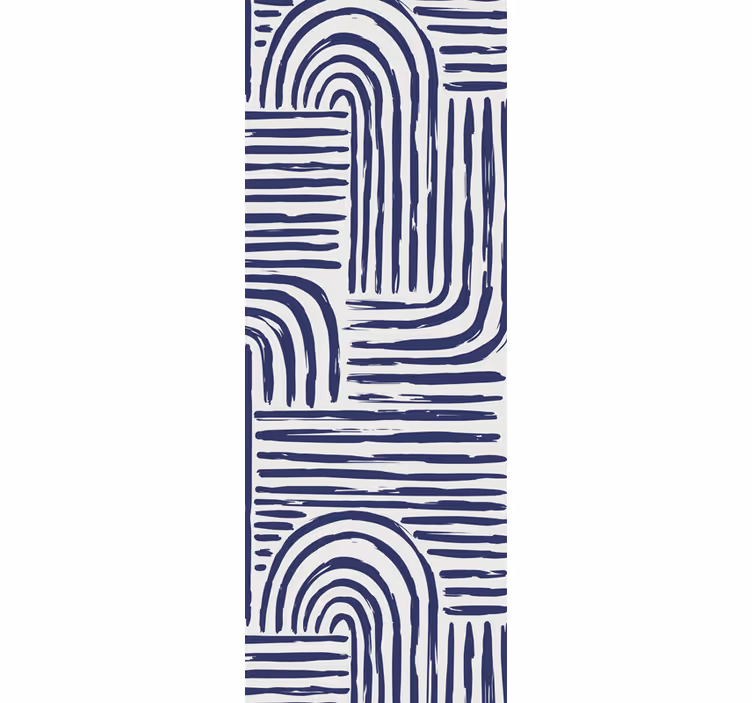 Buet linje design geometrisk tapet - TenStickers