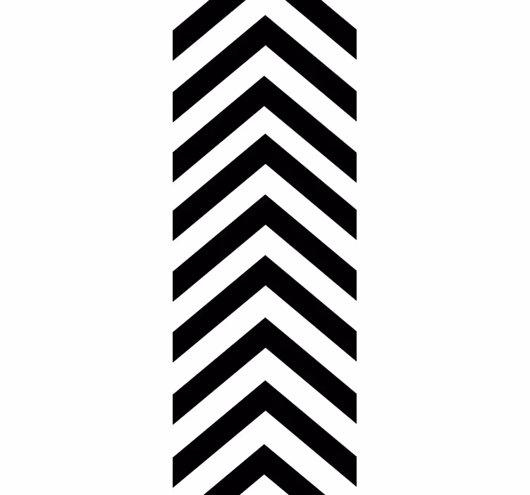 Zigzag mønster design stribet tapet - TenStickers