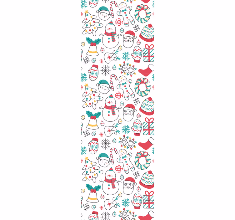 Festlige vinterstunder juletapet - TenStickers