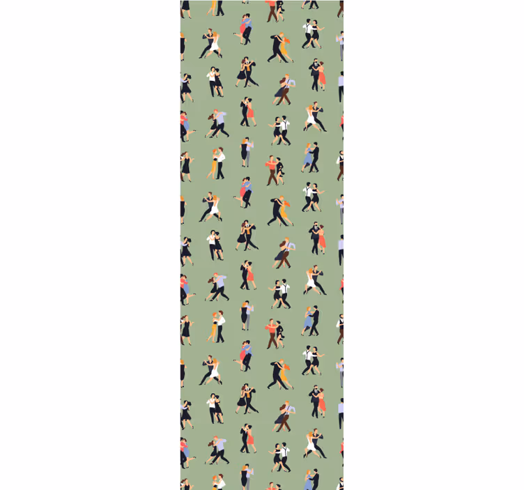 Dansende par personlig tapet - TenStickers