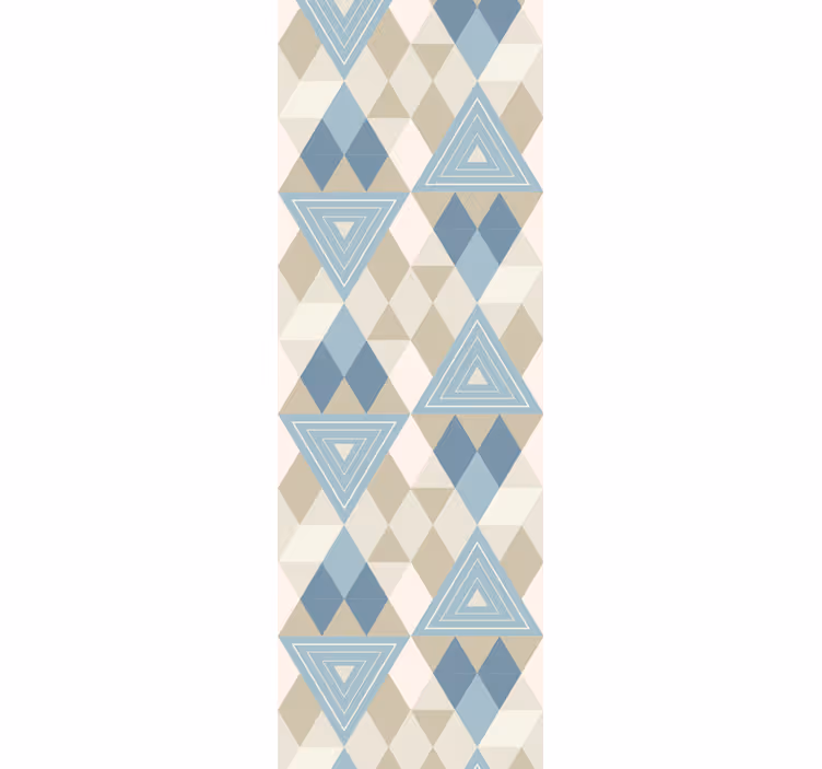 Trekanter og diamanter geometrisk tapet - TenStickers