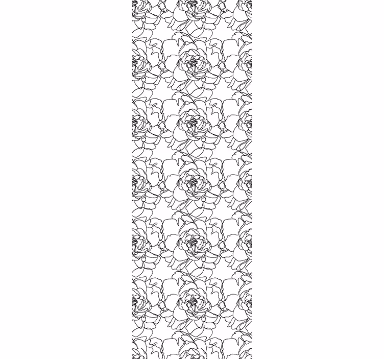 Elegant blomst blomstret tapet - TenStickers
