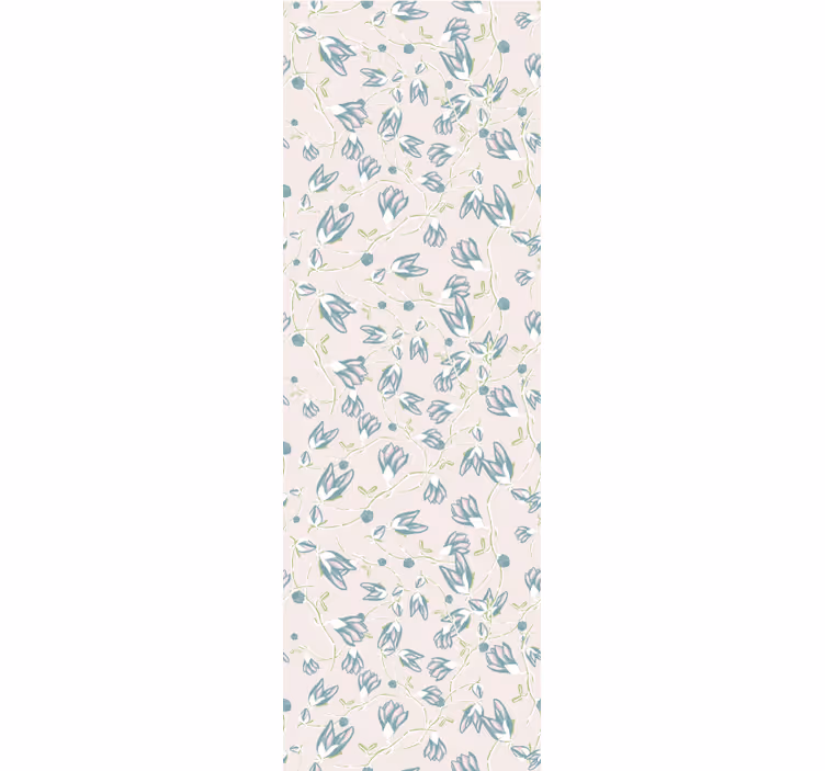 Subtilt blomstrende print blomster tapet - TenStickers