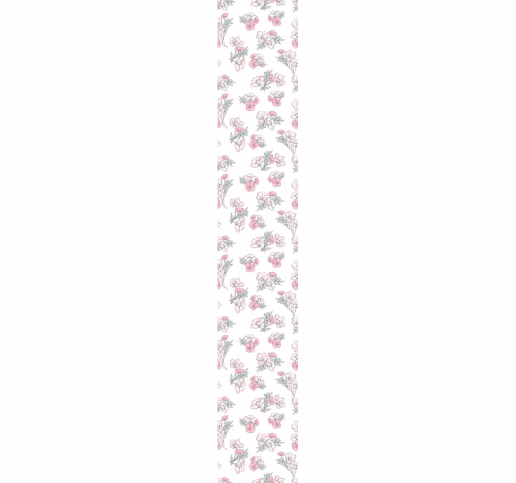 Blomster tapet med delikat blomsterdesign - TenStickers