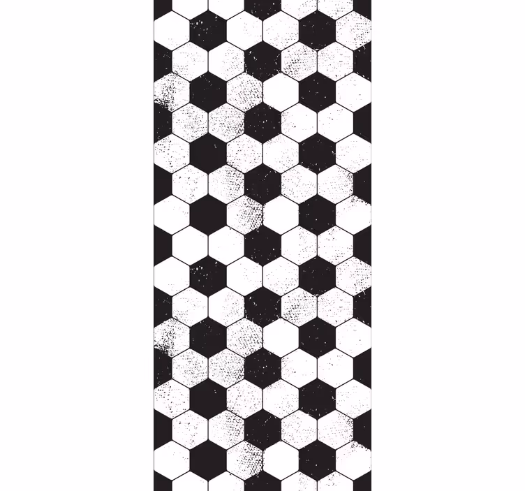 Sekskantede former geometrisk tapet - TenStickers