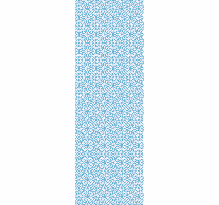 Blå geometriske former flise tapet - TenStickers