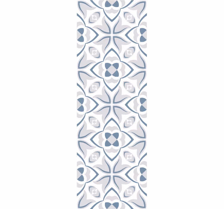 Elegante blomsterformer flise tapet - TenStickers