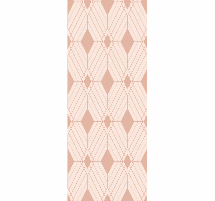 Pastel deco diamanter geometrisk tapet - TenStickers