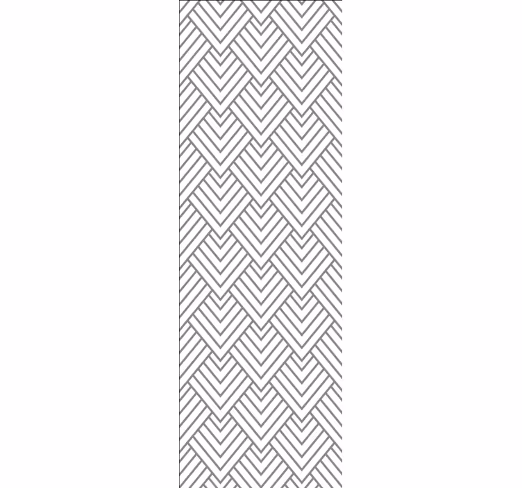 Chevron linjer geometrisk tapet - TenStickers