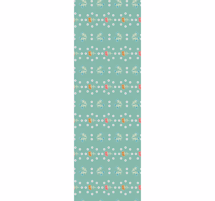 Søde blomsteraccenter blomster tapet - TenStickers