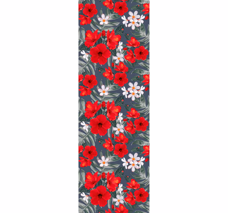 Levende blomsterudstilling blomster tapet - TenStickers