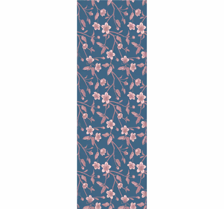 Lyserøde grenblomster blomster tapet - TenStickers