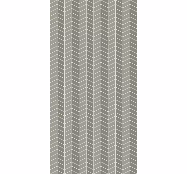 Beige chevron motiv geometrisk tapet - TenStickers