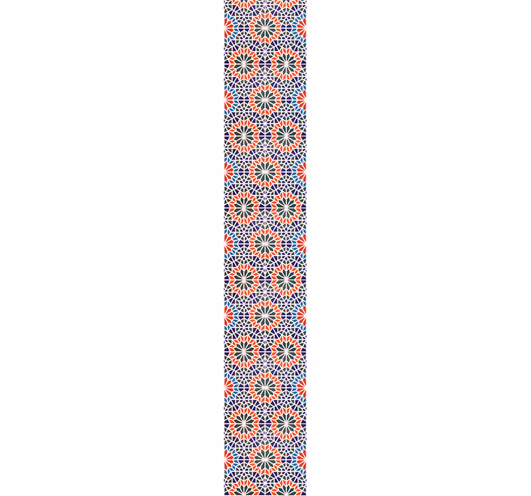 Geometriske blomstermotiver blomstret tapet - TenStickers