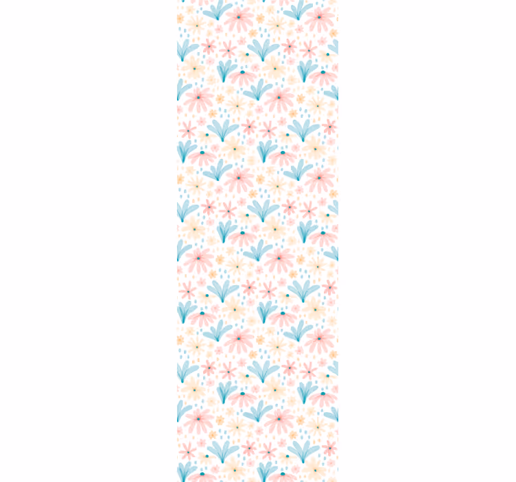 Blomsterhavevibes blomster tapet - TenStickers